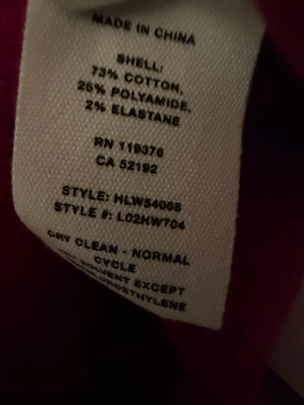 Helmut Lang High-Waist Shorts in Berry - Picture 10 of 10